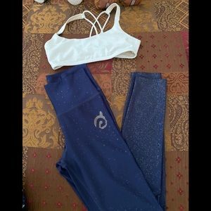 Pelotón sparkle blue leggings only